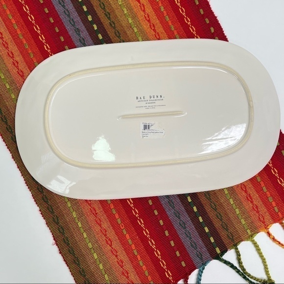 NEW Rae Dunn “AUTUMN” White Oval Ceramic Dinner Serving Fall 15” Platter Plate - Picture 5 of 8